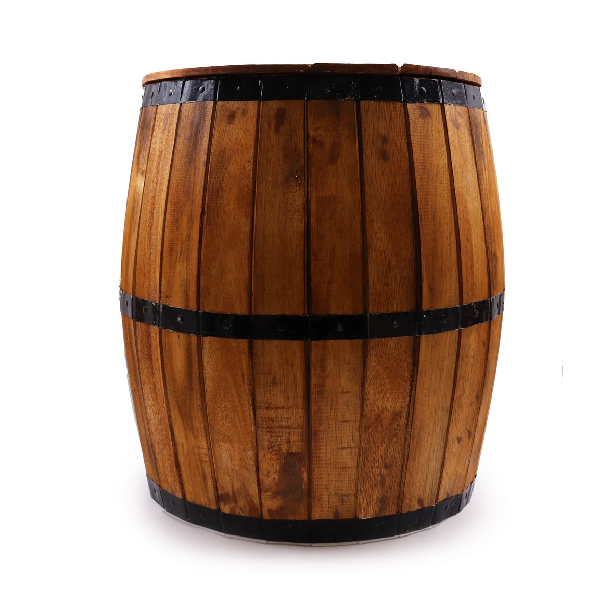 SHAMTAM Bierfasshocker und Sonnenschirmständer aus Naturholz B: 38 cm, T: 32 cm - Bild 6