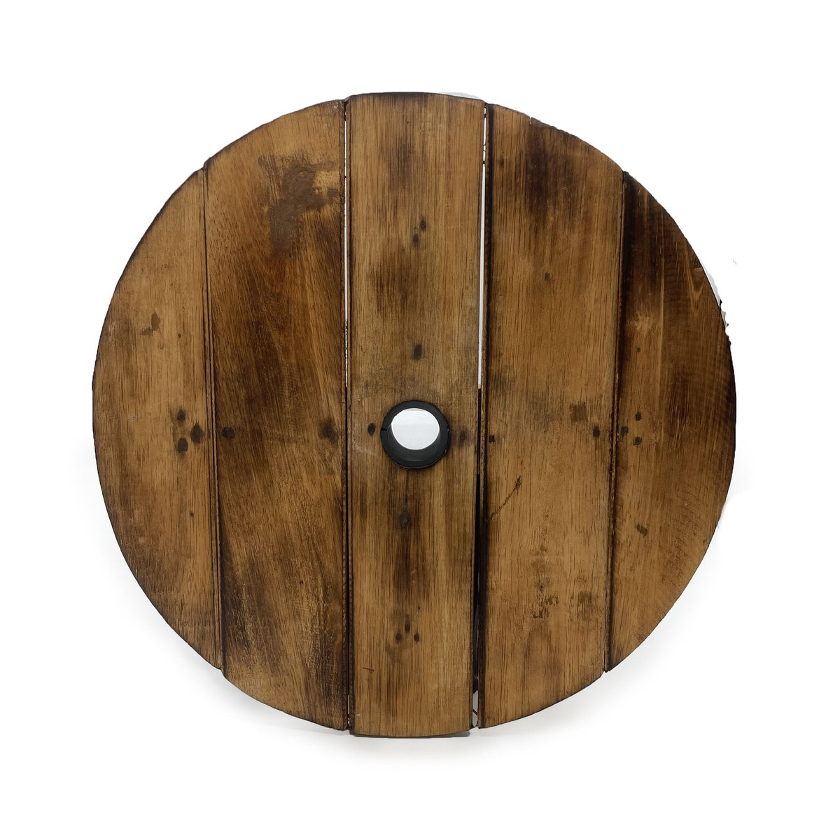 SHAMTAM Bierfasshocker und Sonnenschirmständer aus Naturholz B: 38 cm, T: 32 cm - Bild 8