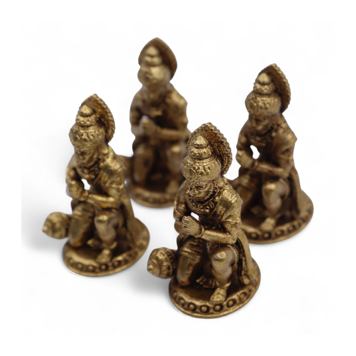 SHAMTAM Hanuman Statue aus Messing, Miniatur für den Tisch, Höhe: 3,6 cm - Bild 3
