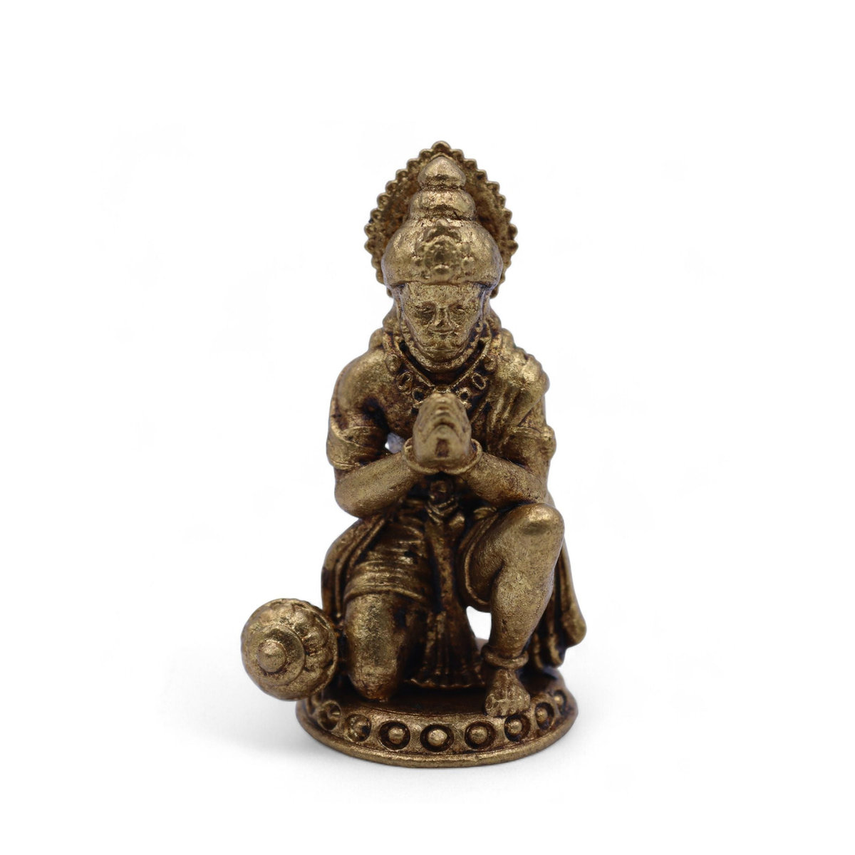 SHAMTAM Hanuman Statue aus Messing, Miniatur für den Tisch, Höhe: 3,6 cm - Bild 4