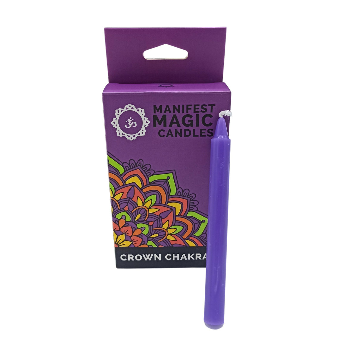 SHAMTAM Kronen Chakra Kerzen Sahasrara in Violett, 12er Pack aus Wachs - Bild 2