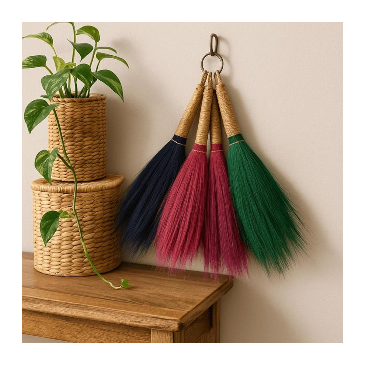 SHAMTAM Pampasgras getrocknet 4er-Pack Multicolor - Bild 1