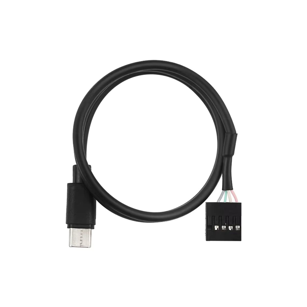 SHCHV USB Typ C auf 5-poliges Kabel in Schwarz, 50 cm Länge für Computer-Motherboard und USB-C Sekundärbildschirm PC LCD - Bild 2