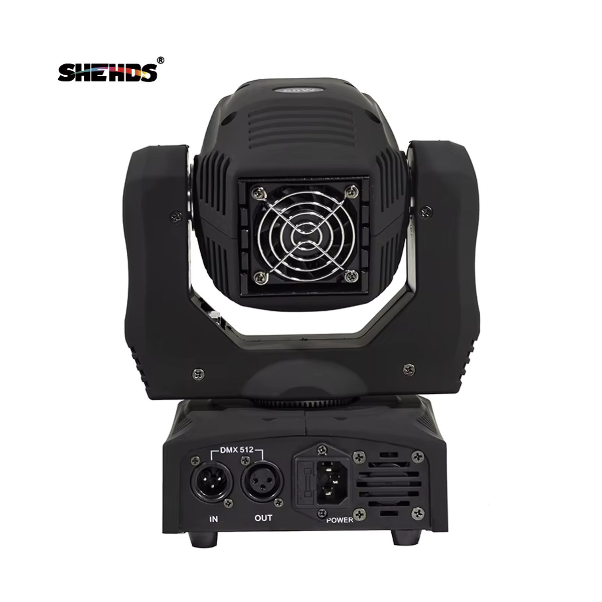 Shehds LED Spot 60W mit beweglichem Kopf, Fokusfunktion und DMX512 Steuerung, Schwarz - Bild 3