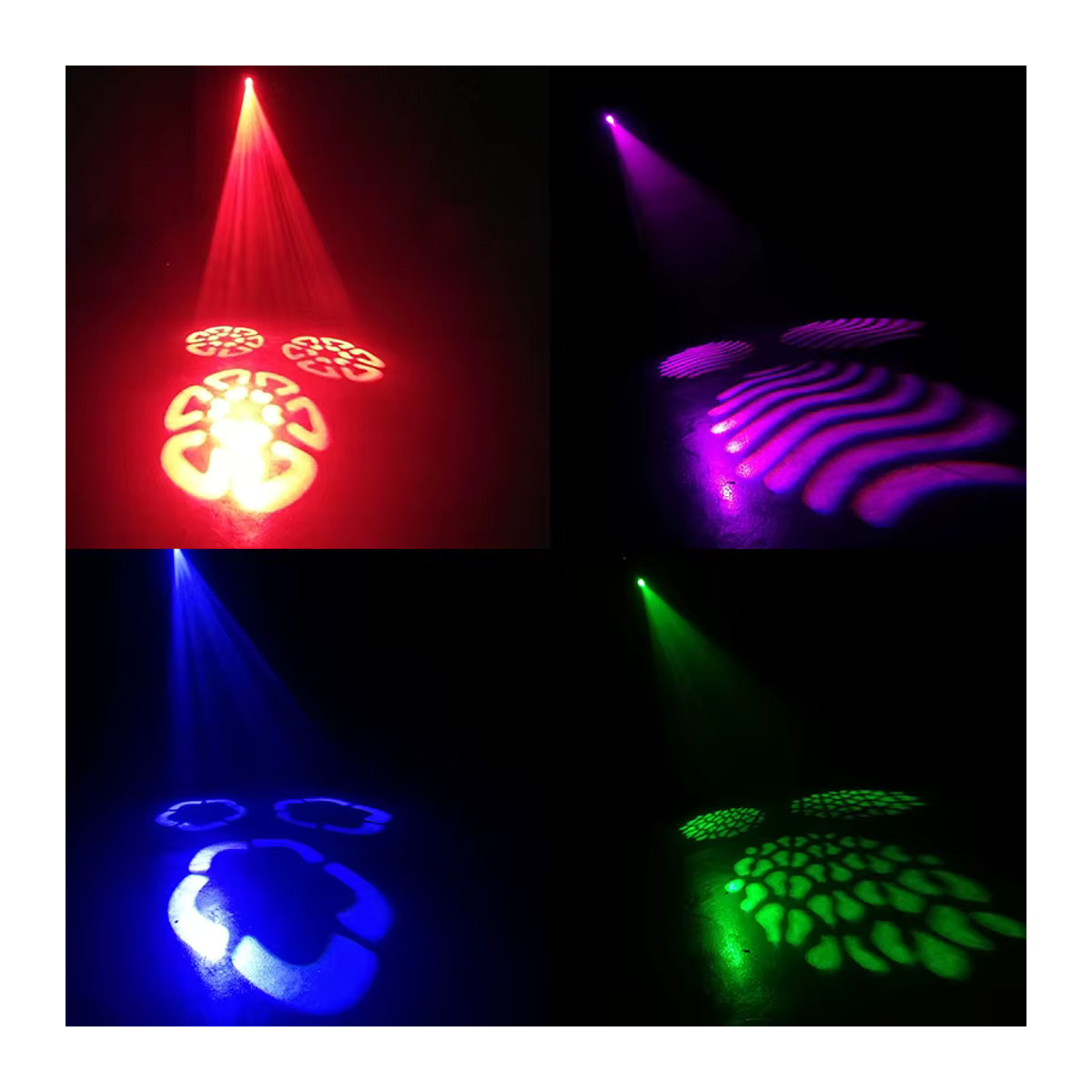 Shehds LED Spot 60W mit beweglichem Kopf, Fokusfunktion und DMX512 Steuerung, Schwarz - Bild 6