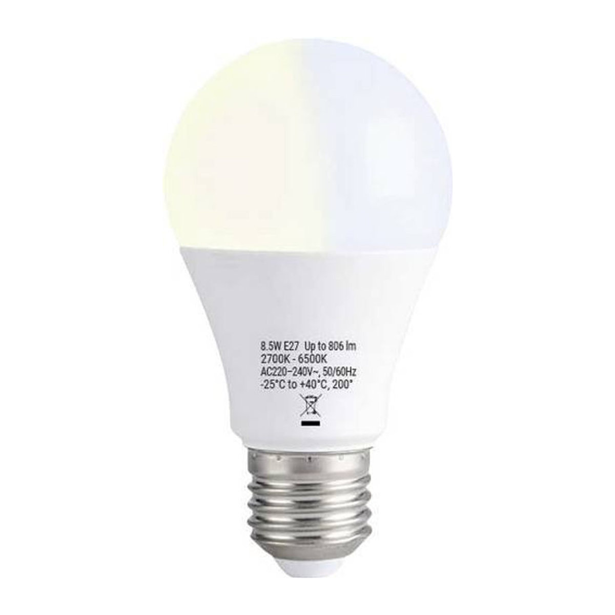 Shelly Duo Bulb E27 Gen3 Smart-Lampe LED-Leuchtmittel mit Dimmer, Wi-Fi, Bluetooth und ZigBee, Weiß - Bild 1