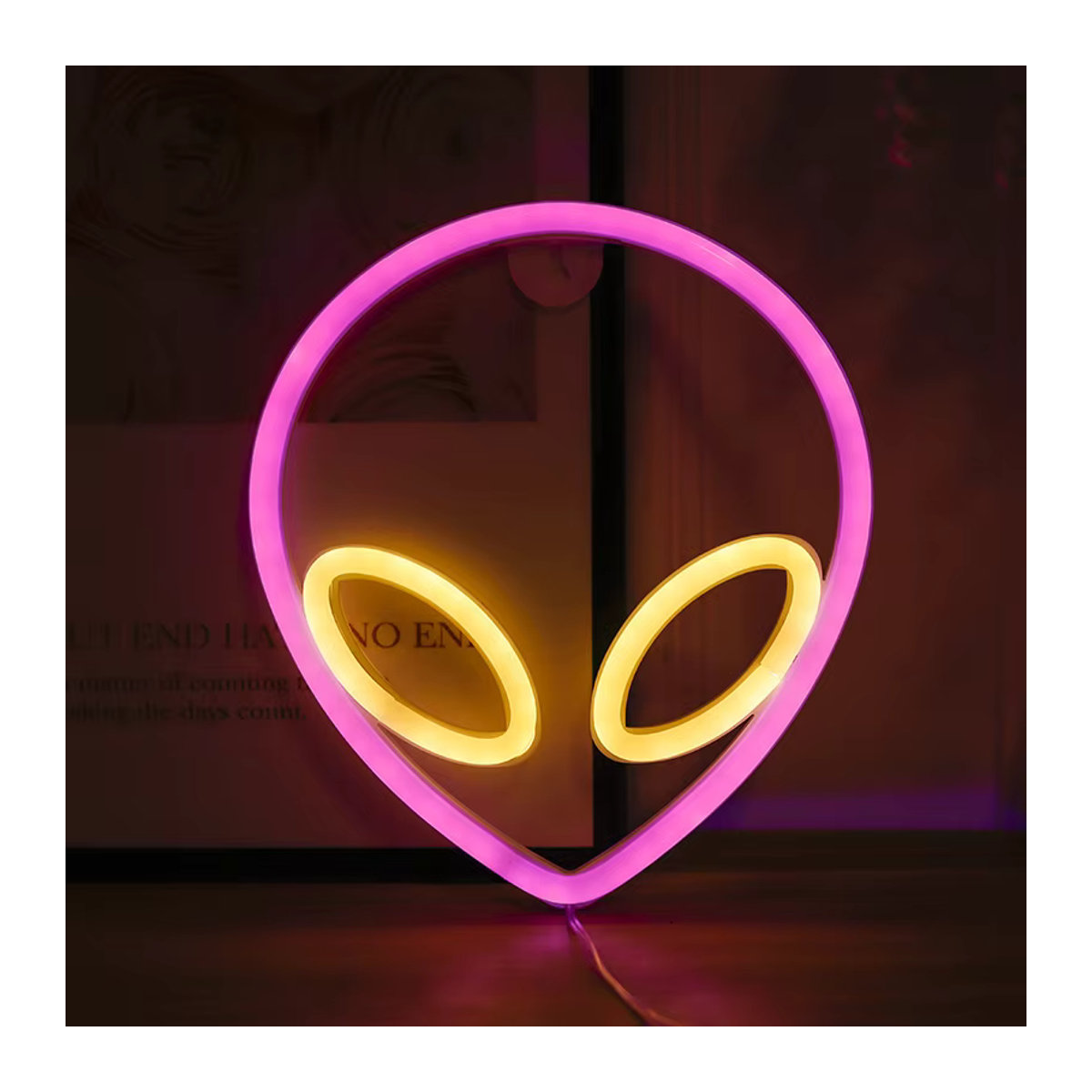 SHENZHITECH Alien LED Neonlicht Bunt als Atmosphärenlampe für E-Sport-Zimmer und Heimdekoration - Bild 2