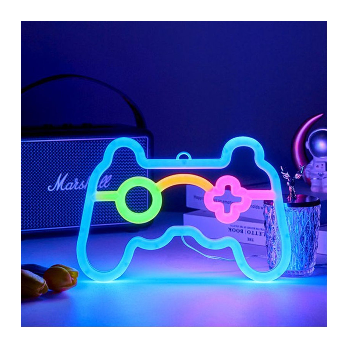 SHENZHITECH Game Pad LED Nachtlicht Bunt Modern als Atmosphärenbeleuchtung für E-Sport und Dekoration - Bild 1