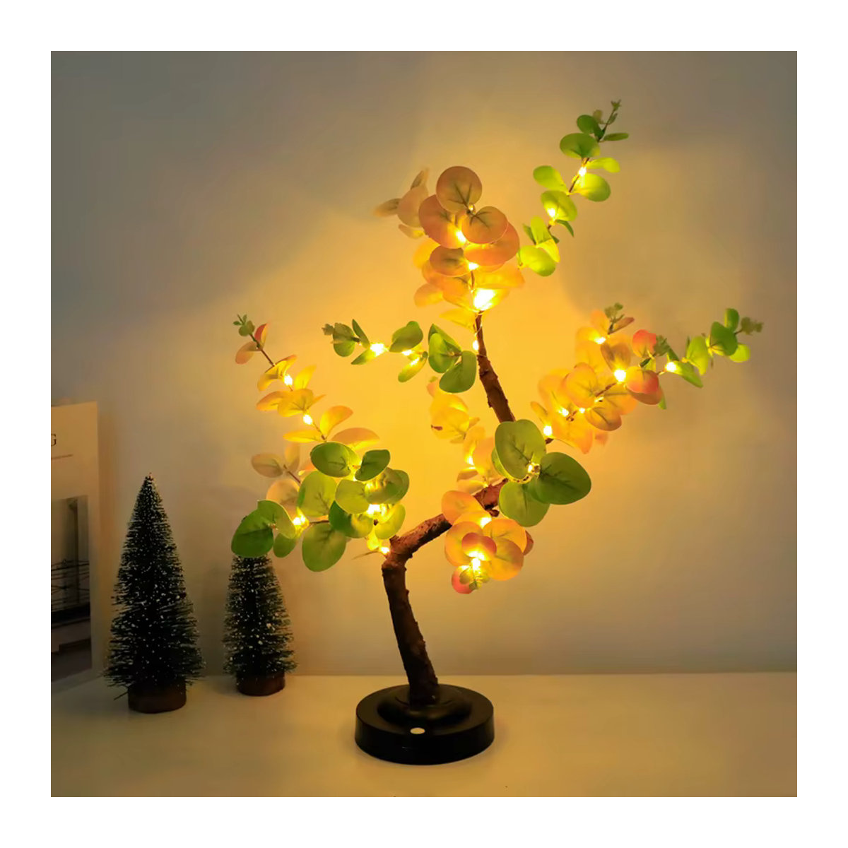 SHENZHITECH LED Bonsai Tischlampe in Grün mit verstellbaren Zweigen zur Dekoration - Bild 2