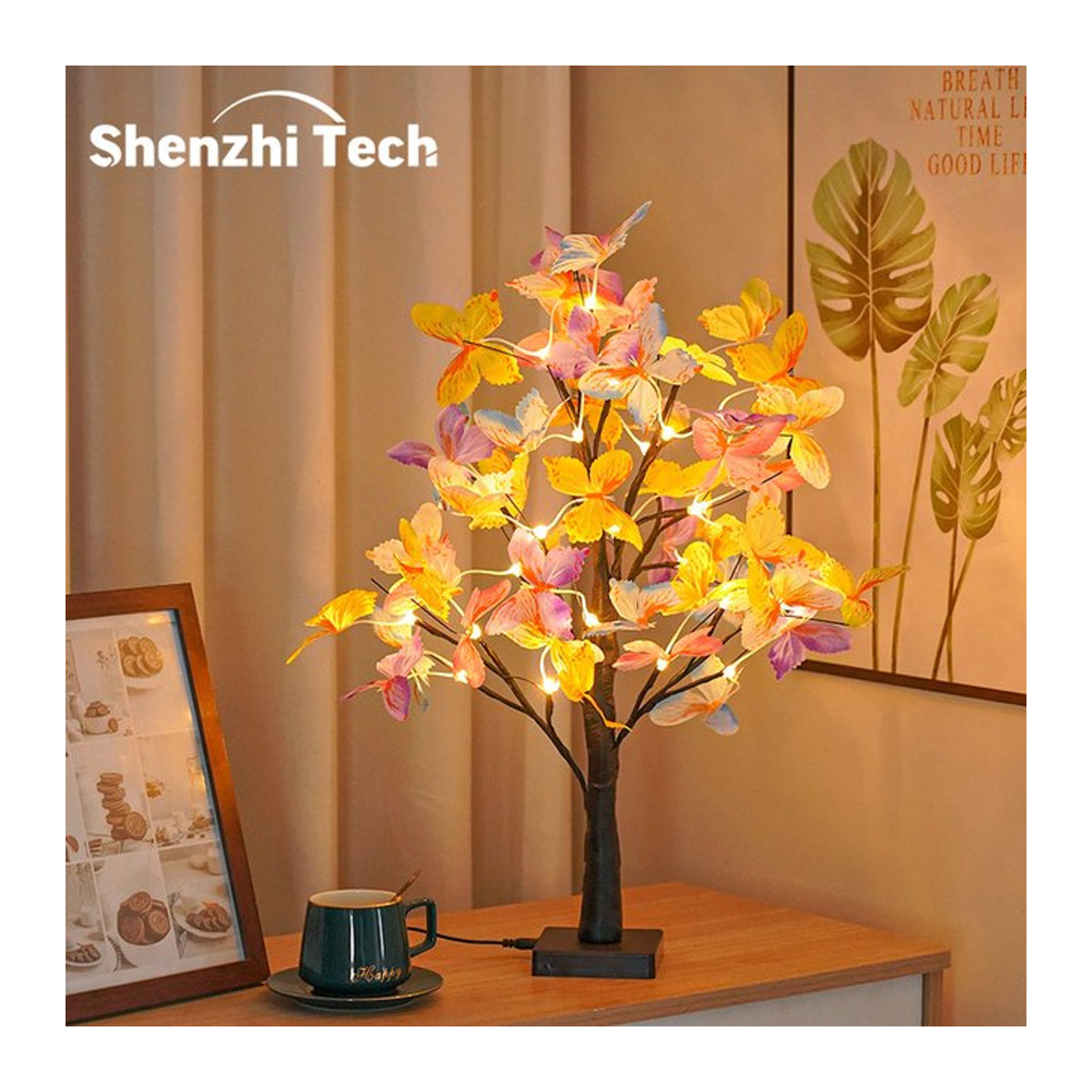 SHENZHITECH LED Bonsai Tischlampe mit bunten Lichtern als dekorative Nachtlampe - Bild 1