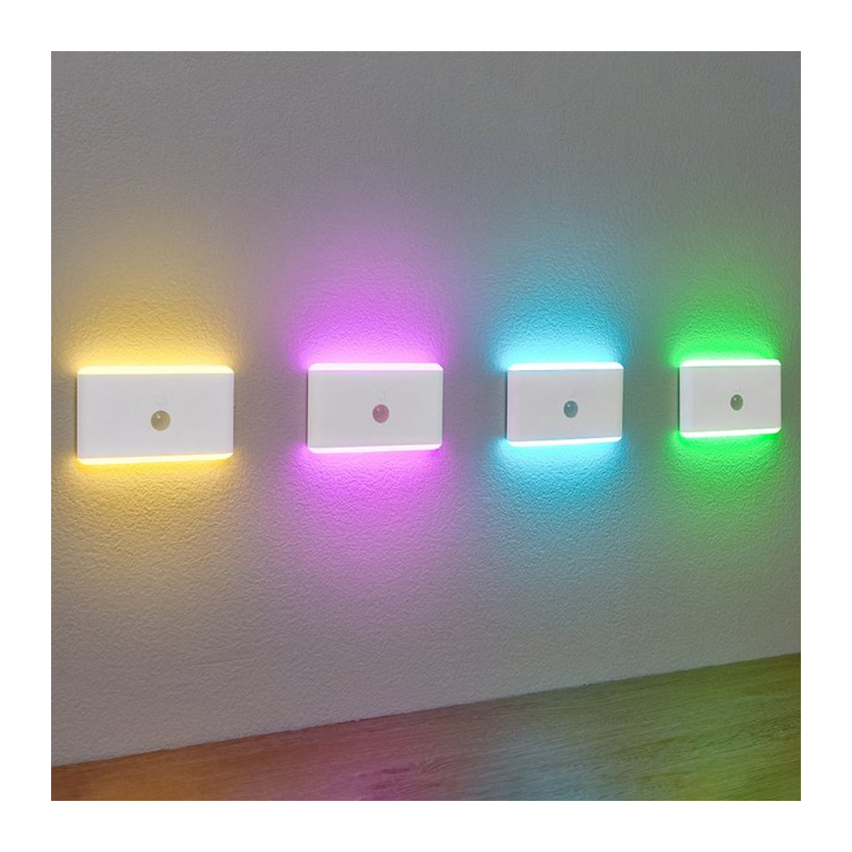 SHENZHITECH LED-Nachtlicht mit Bewegungsmelder und 3 Modi, dimmbare Treppenlampe für Schlafzimmer und Schrank, minimalistisches Design - Bild 1