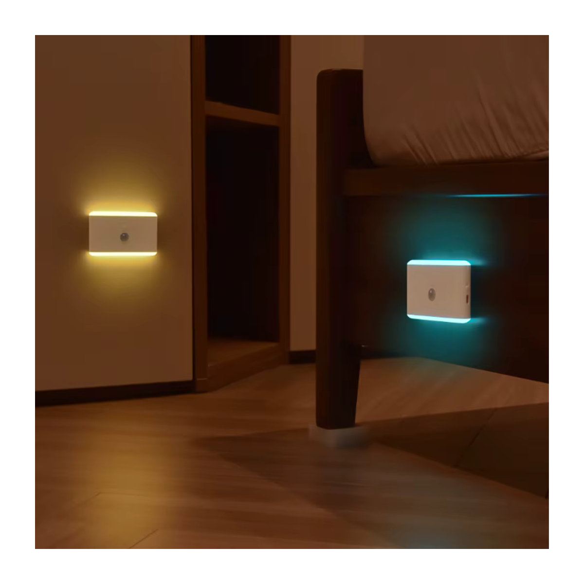 SHENZHITECH LED-Nachtlicht mit Bewegungsmelder und 3 Modi, dimmbare Treppenlampe für Schlafzimmer und Schrank, minimalistisches Design - Bild 6
