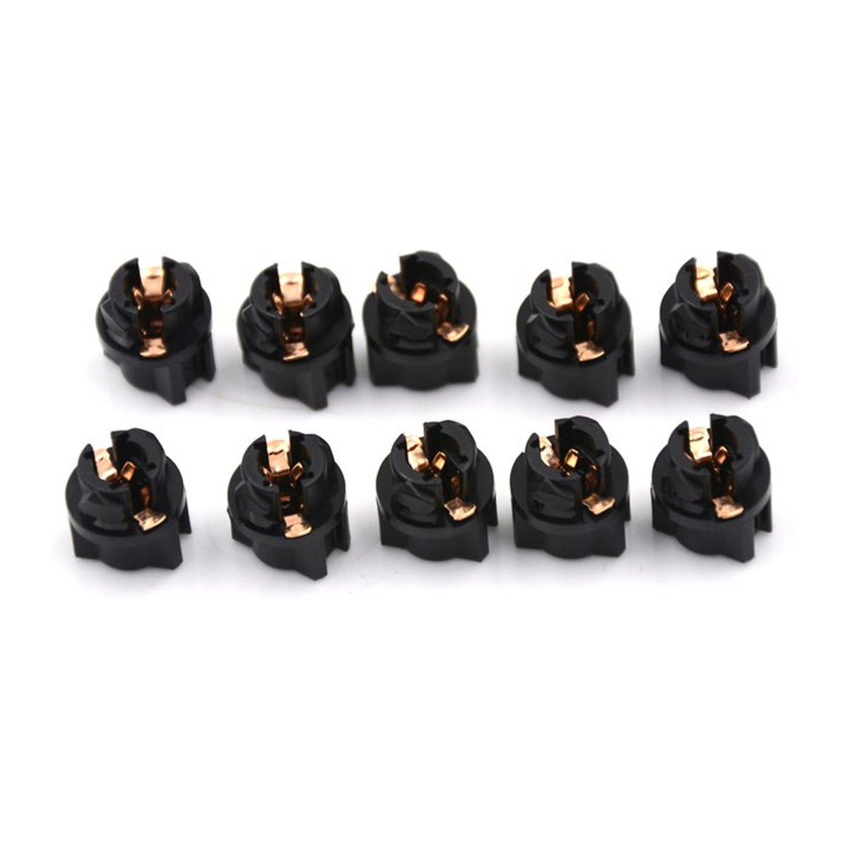 SHIDWJ T5 Sockel Twist Lock Glühbirnen-Fassung für Instrumententafeln 10 Stück - Bild 1