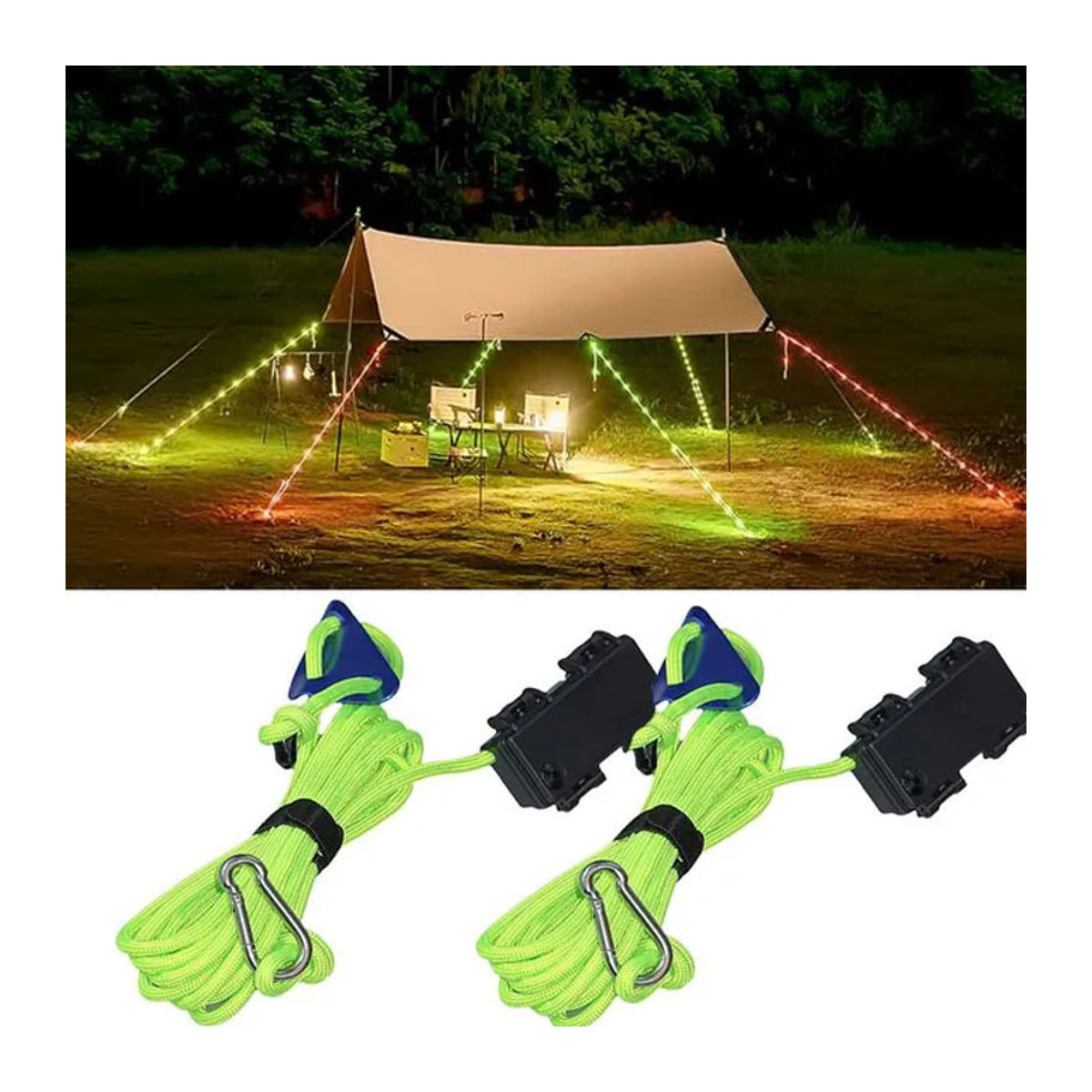 ShineTrip LED Camping-Warnleuchten für Zelt und Markise zur nächtlichen Absicherung im Outdoor-Bereich - Bild 1