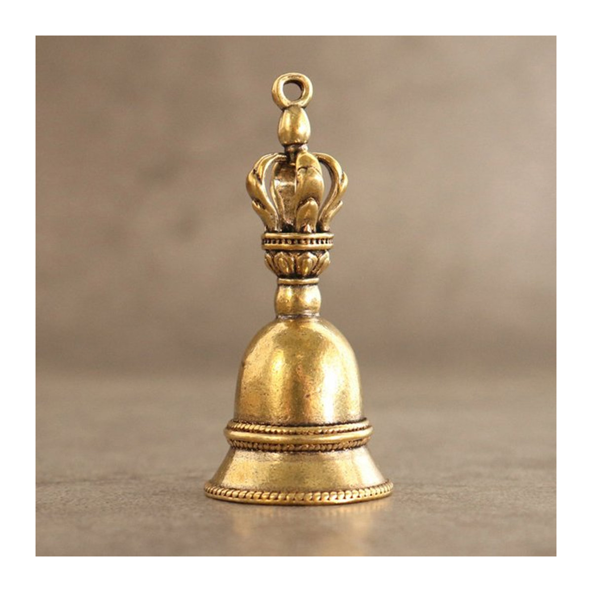SHNGki Retro Kupfer Glocke in Gold als DIY Windspiel aus Messing und Metall für dekorative Zwecke - Bild 1