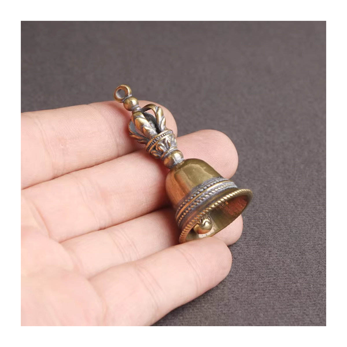SHNGki Retro Kupfer Glocke in Gold als DIY Windspiel aus Messing und Metall für dekorative Zwecke - Bild 2
