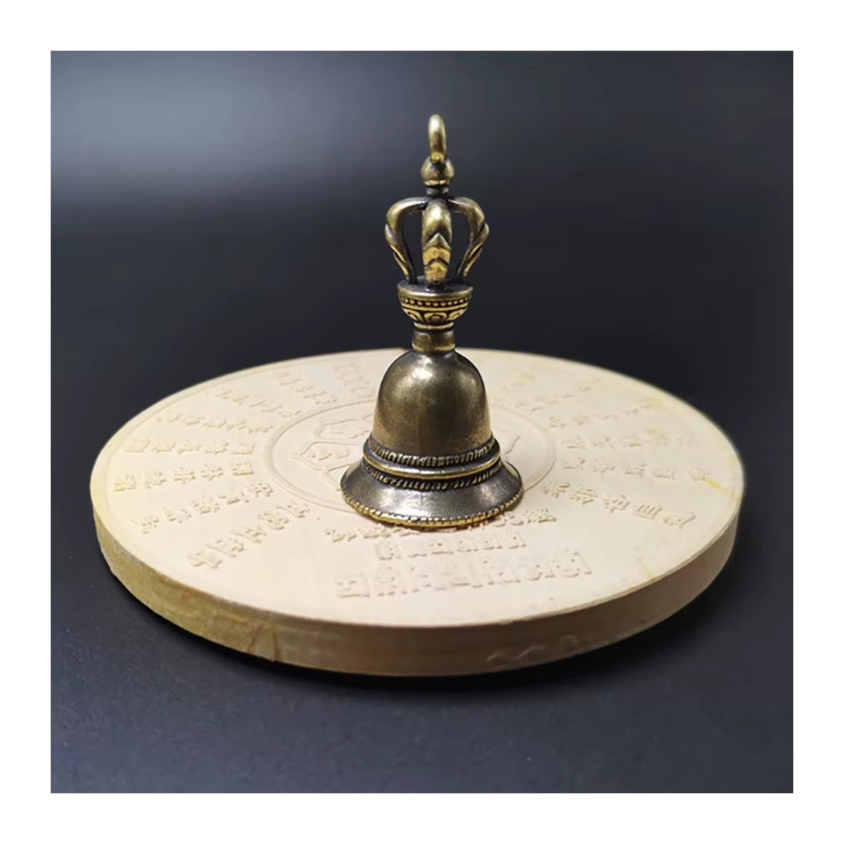 SHNGki Retro Kupfer Glocke in Gold als DIY Windspiel aus Messing und Metall für dekorative Zwecke - Bild 4