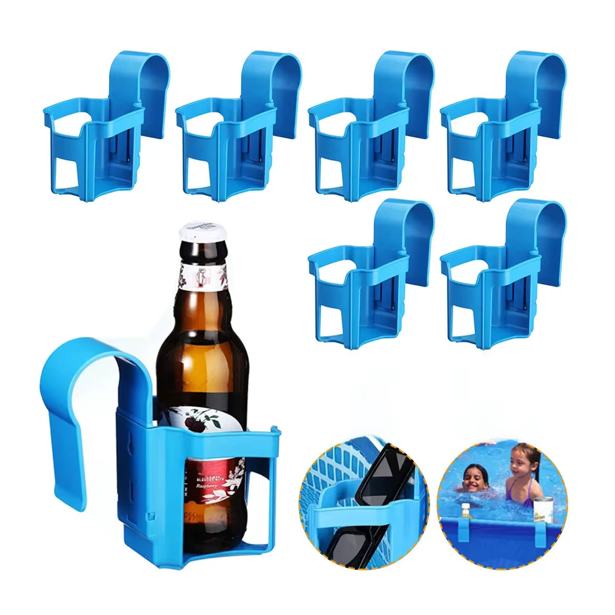 Shunmaii Getränkehalter für Poolstangen, passend für runde Stangen bis 2 Zoll, 2-10 Stück Set - Bild 7
