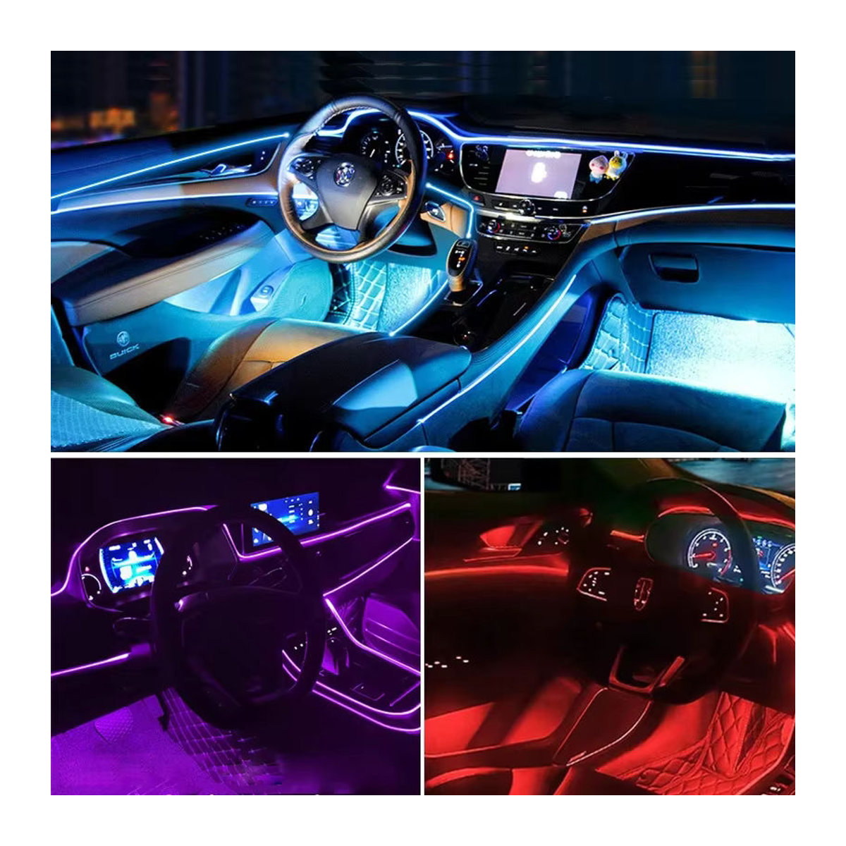 Sierra Sundae LED Auto-Innenraum-LED-Leuchten mit flexiblen Neonlichtern und USB-Anschluss - Bild 3