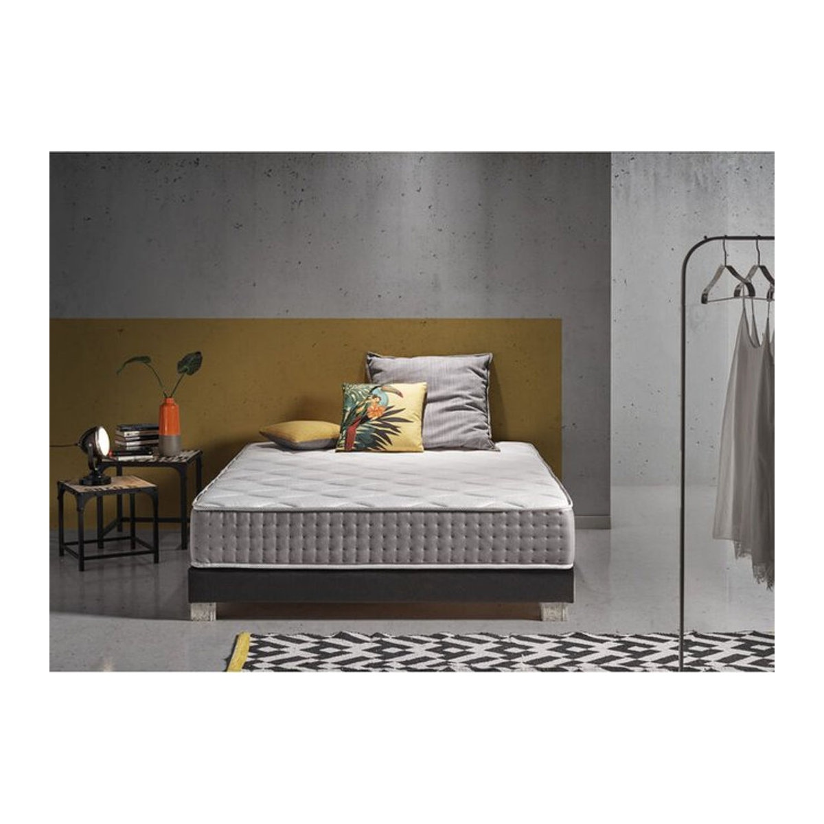 Simpur Relax Matratze mit Auto-Kühlung und Memory-Schaum, Grau, B/T: 160 x 190 cm, Höhe: 20 cm - Bild 2