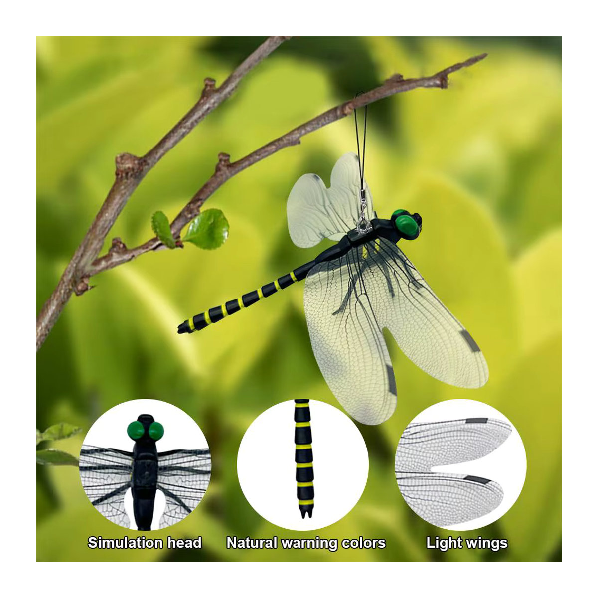 Simulation Libelle als Mini Tierornament für den Garten und Außenbereich - Bild 3