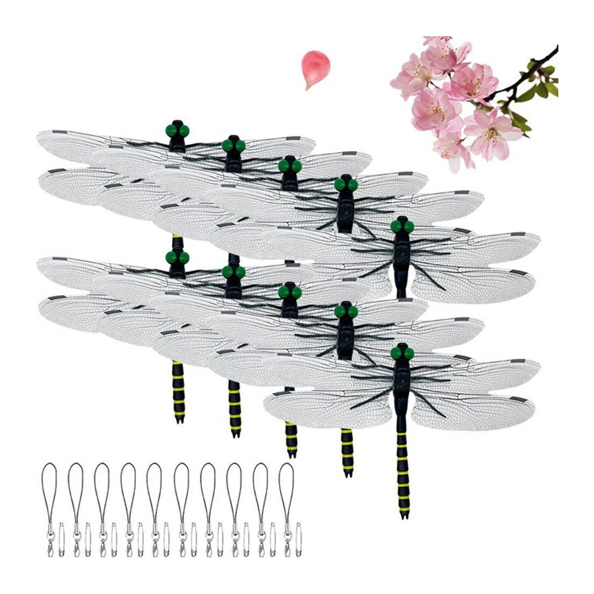 Simulation Libelle Insektenmodell als hängendes Outdoor-Ornament zum Mückenschutz - Bild 1