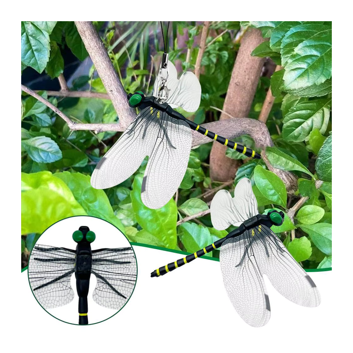 Simulation Libelle Insektenmodell als hängendes Outdoor-Ornament zum Mückenschutz - Bild 2