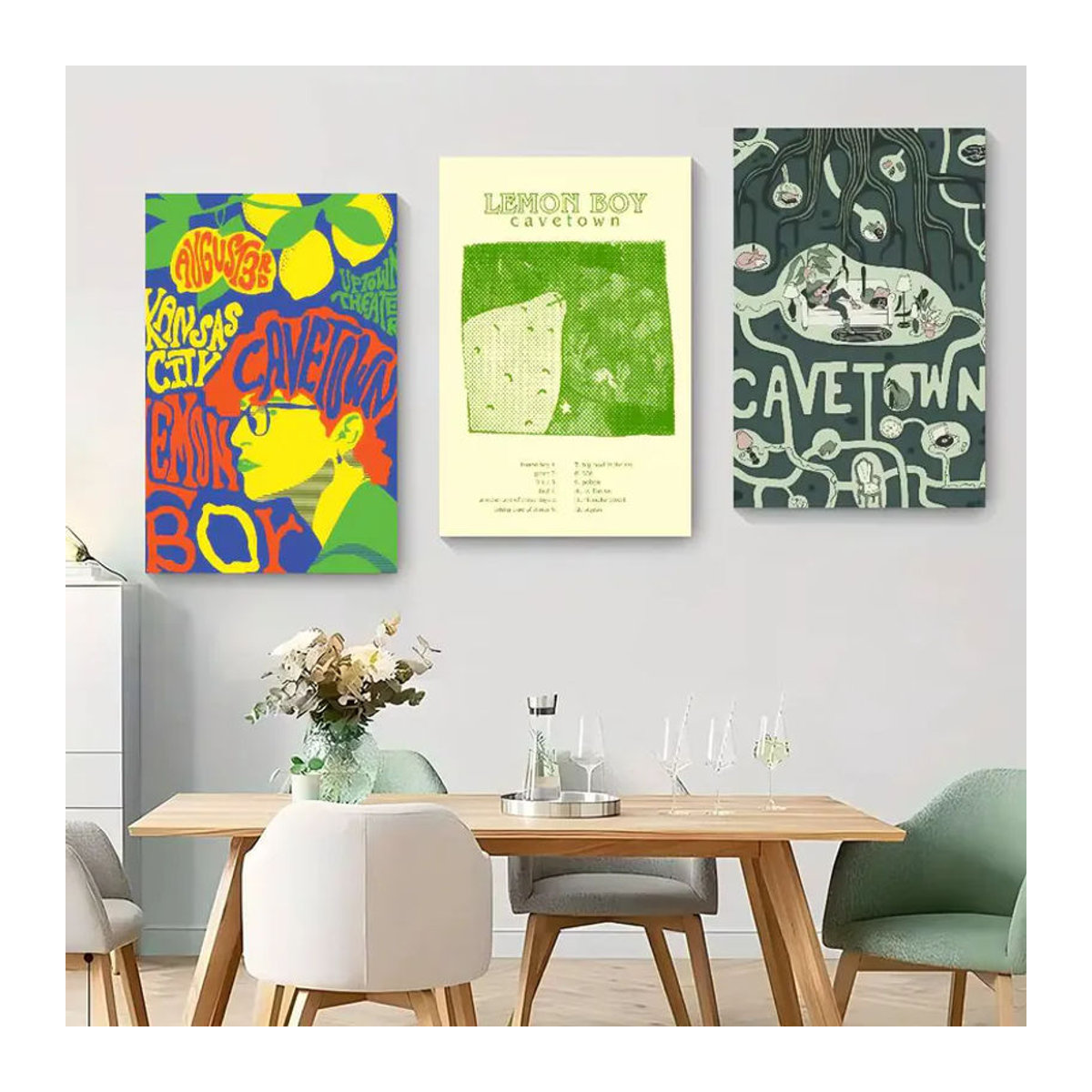Singer Cavetown Animal Kingdom Lemon Boy DIY Klebeposter aus Papier, mehrfarbig, Wanddekoration - Bild 5