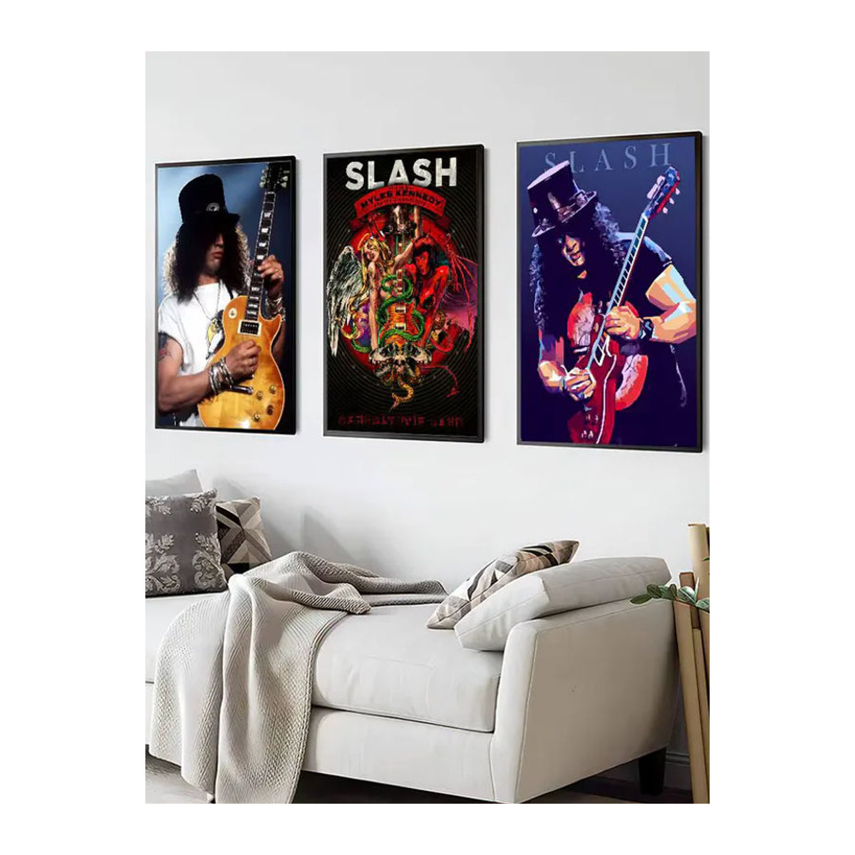 Singer S-Slash Selbstklebendes Poster als abstrakte Wanddekoration im Vintage-Stil, mehrfarbig, Papier, Hochformat - Bild 7