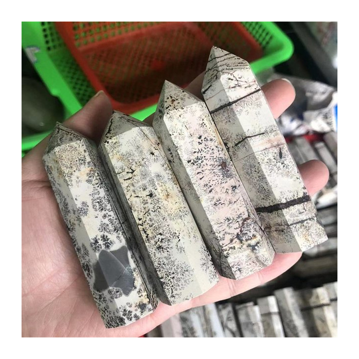 Sisterstone Dekorative Steinsäule aus natürlichem Kristall in Mehrfarbig für Wohnkultur und Sammlung - Bild 1