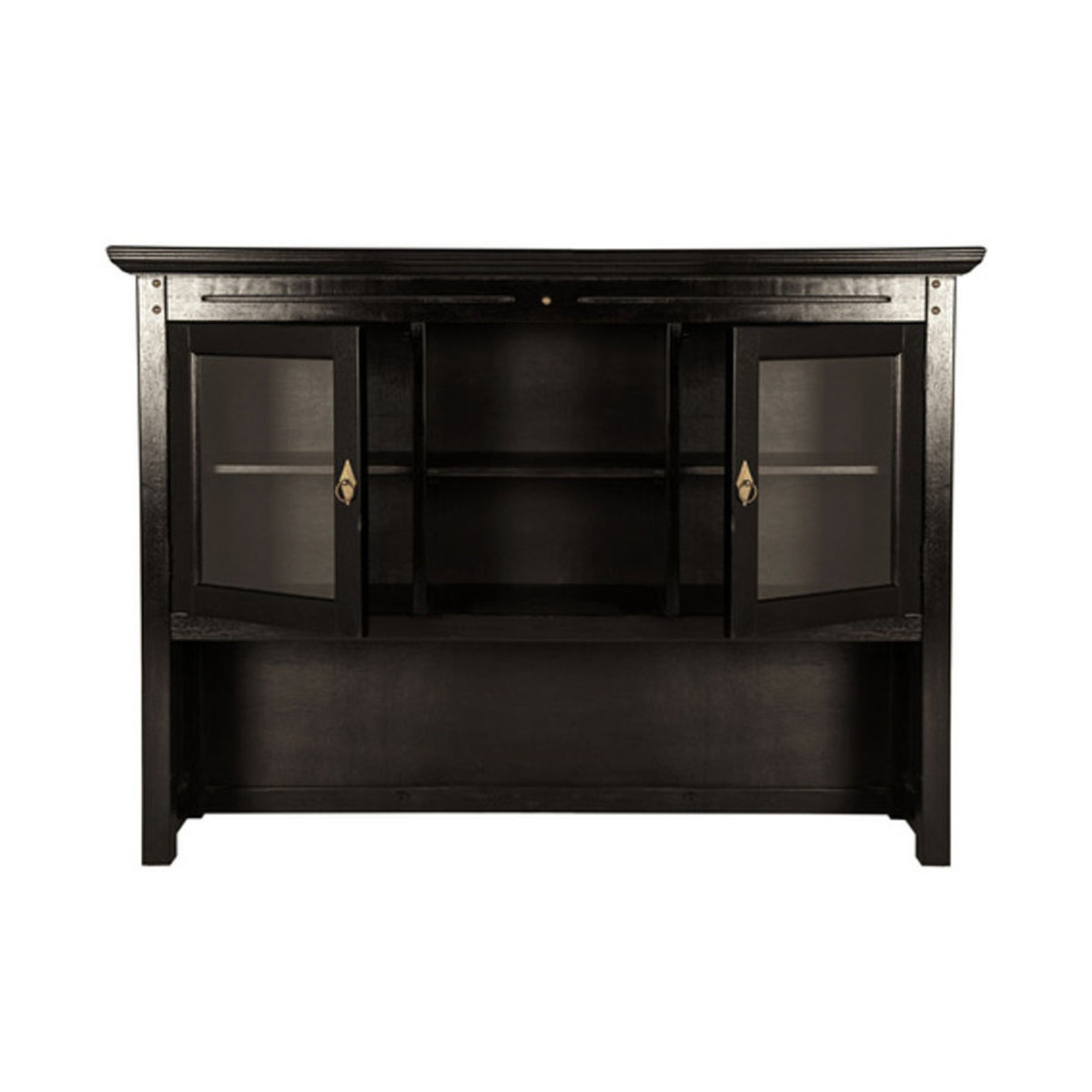 SIT Aufsatz SAMBA aus Akazienholz mit 2 Drehtüren in Schwarz, B/T/H: 148 x 34 x 110 cm - Bild 3