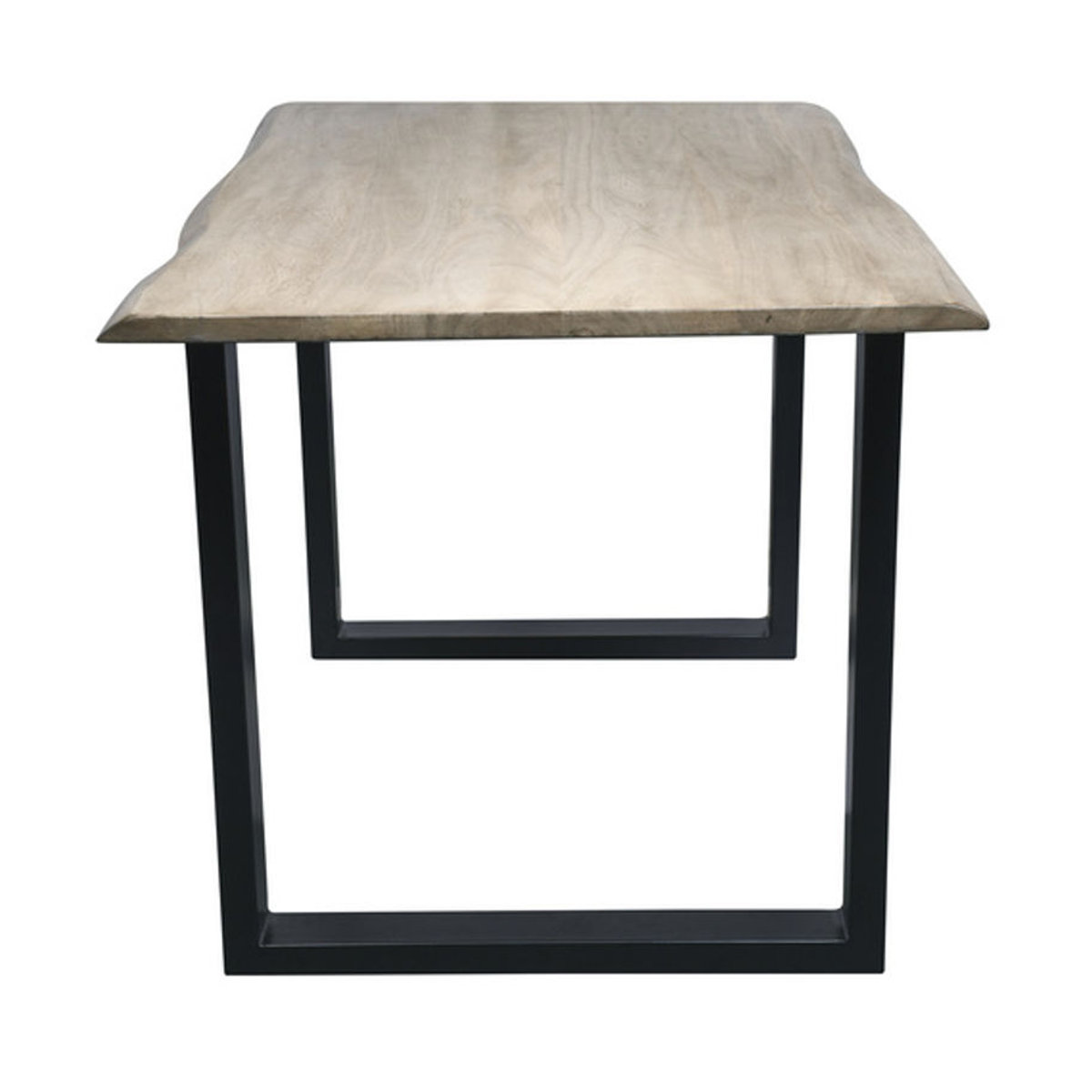 SIT Esstisch Industrial aus Akazienholz und Stahl in Schwarz und Natur, H x B x T: 77 x 160 x 85 cm - Bild 1