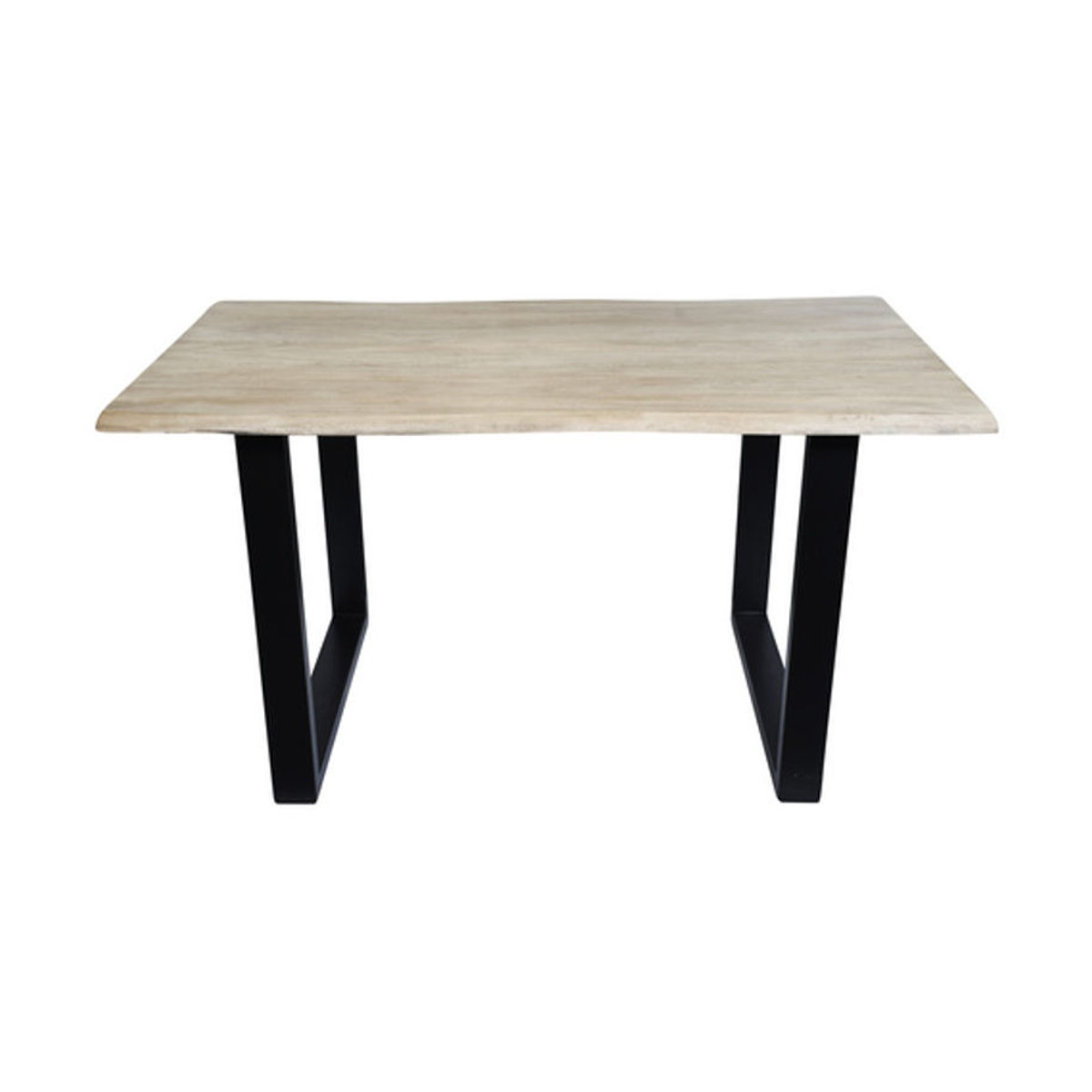 SIT Esstisch Industrial aus Akazienholz und Stahl in Schwarz und Natur, H x B x T: 77 x 160 x 85 cm - Bild 3
