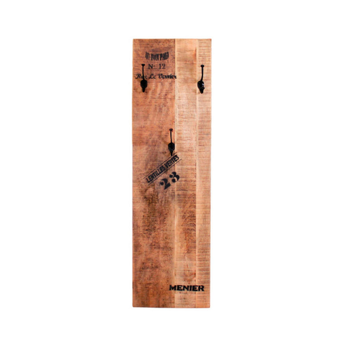 SIT Garderobenpaneel RUSTIC aus Mangoholz mit 8 Haken in Braun im Landhausstil - Bild 2