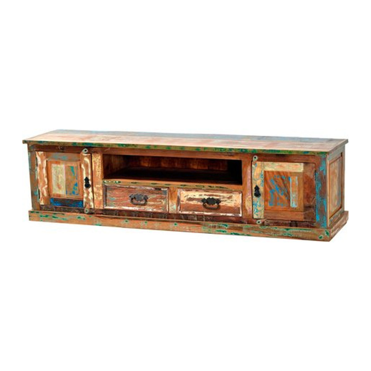 SIT Lowboard RIVERBOAT aus Altholz in Bunt, 2-türig, B/H/T: 200 x 42 x 55 cm - Bild 1