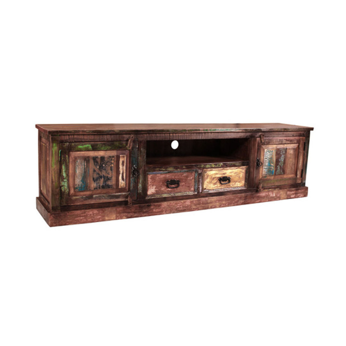 SIT Lowboard RIVERBOAT aus Altholz in Bunt, 2-türig, B/H/T: 200 x 42 x 55 cm - Bild 2