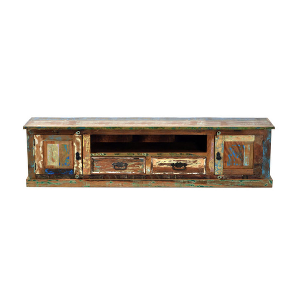 SIT Lowboard RIVERBOAT aus Altholz in Bunt, 2-türig, B/H/T: 200 x 42 x 55 cm - Bild 3