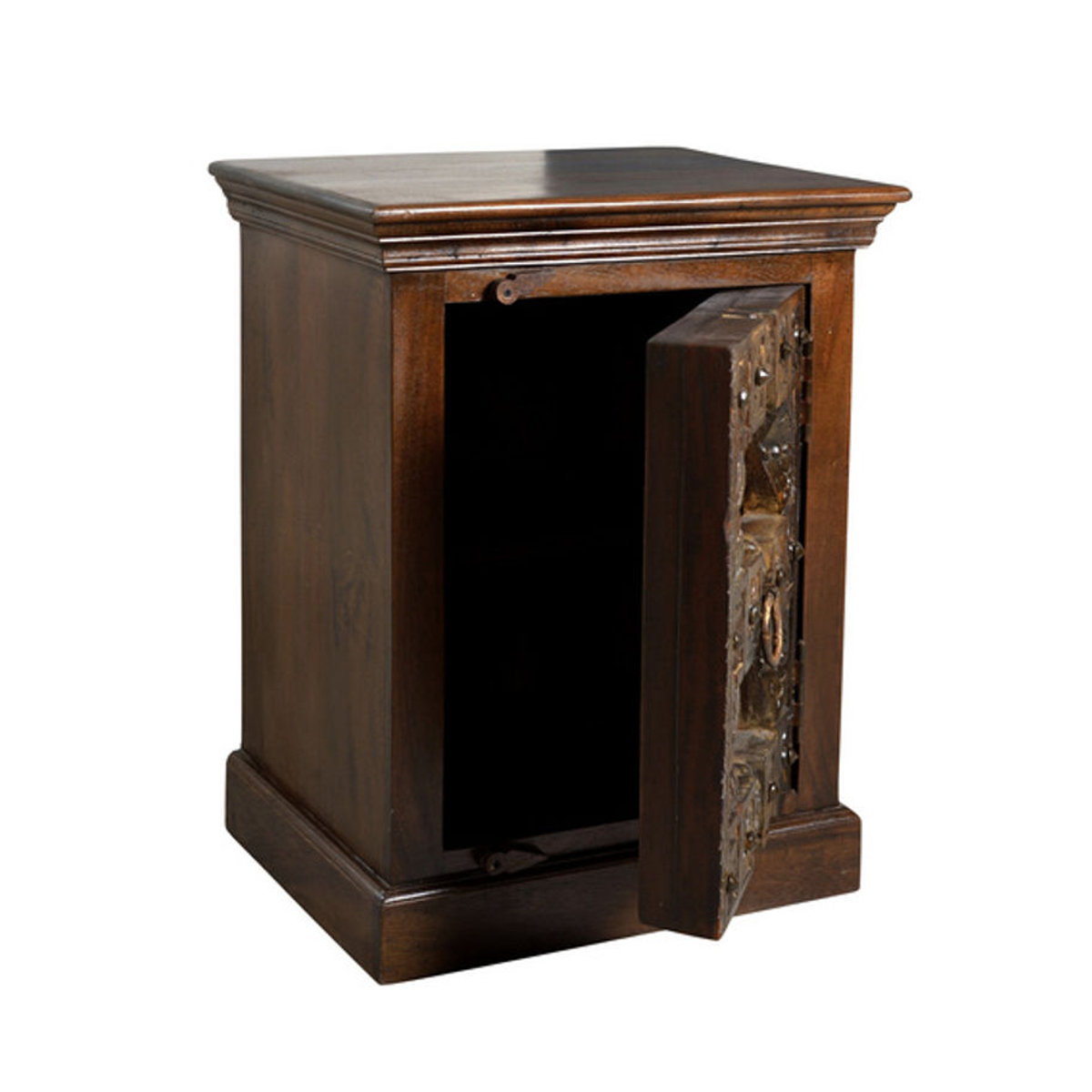 SIT Nachtkonsole ALMIRAH aus Massivholz in Braun im Landhausstil, 1-türig - Bild 4