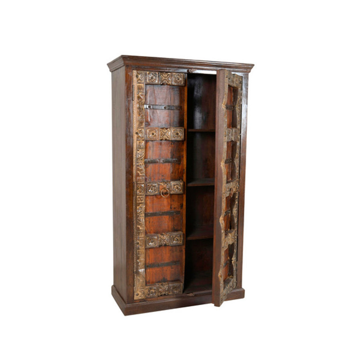 SIT Schrank ALMIRAH aus Altholz in Braun, 2-türig im Landhausstil, B/T/H: 135 x 45 x 180 cm - Bild 2