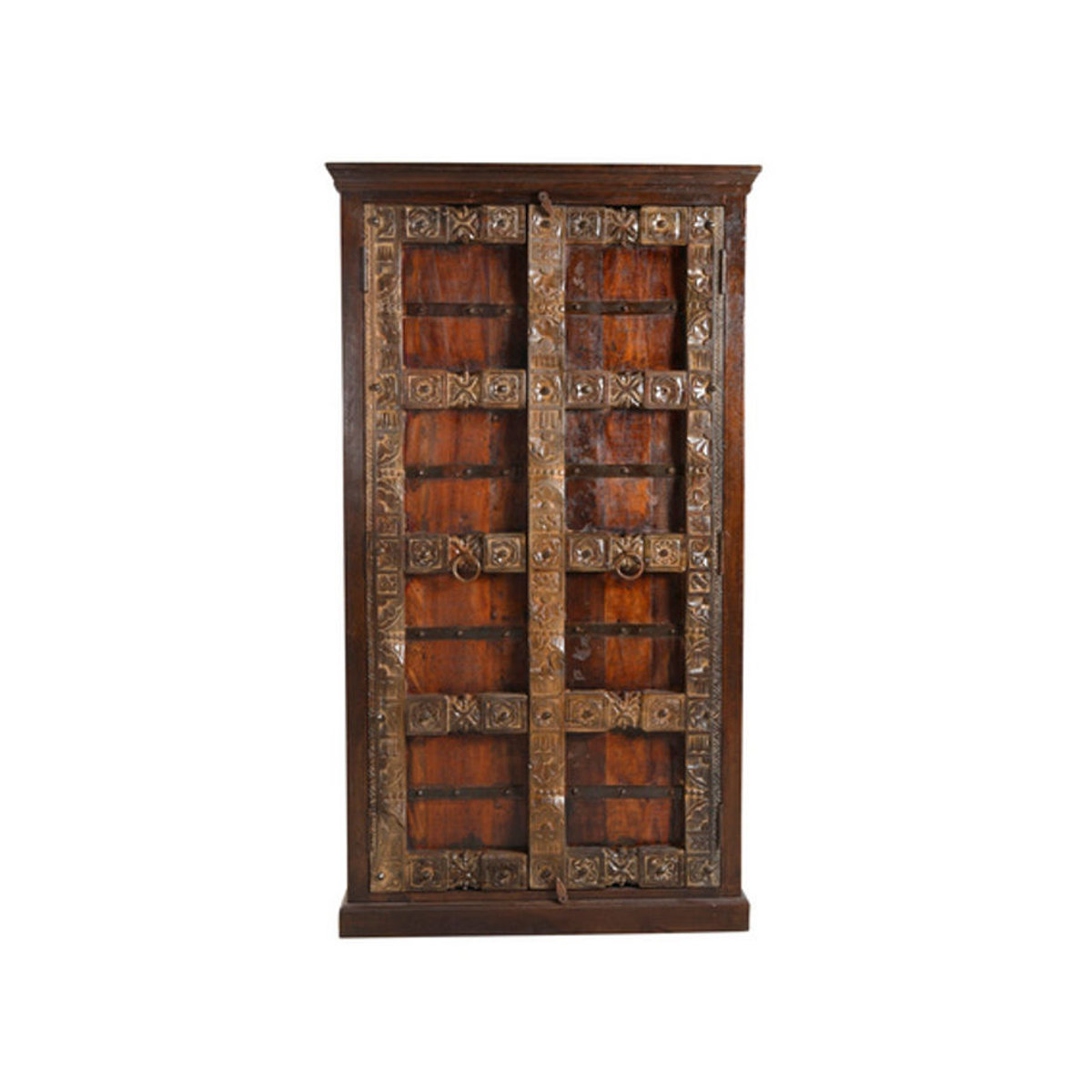 SIT Schrank ALMIRAH aus Altholz in Braun, 2-türig im Landhausstil, B/T/H: 135 x 45 x 180 cm - Bild 3