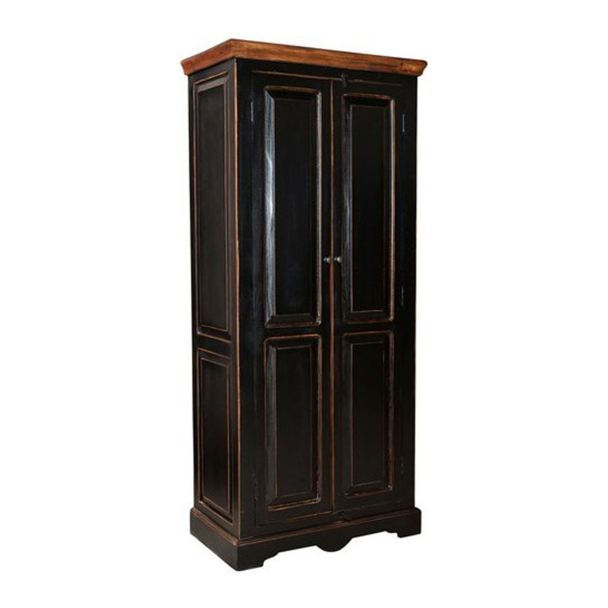 SIT Schrank CORSICA 2-türig aus Mangoholz und MDF in Schwarz - Bild 1