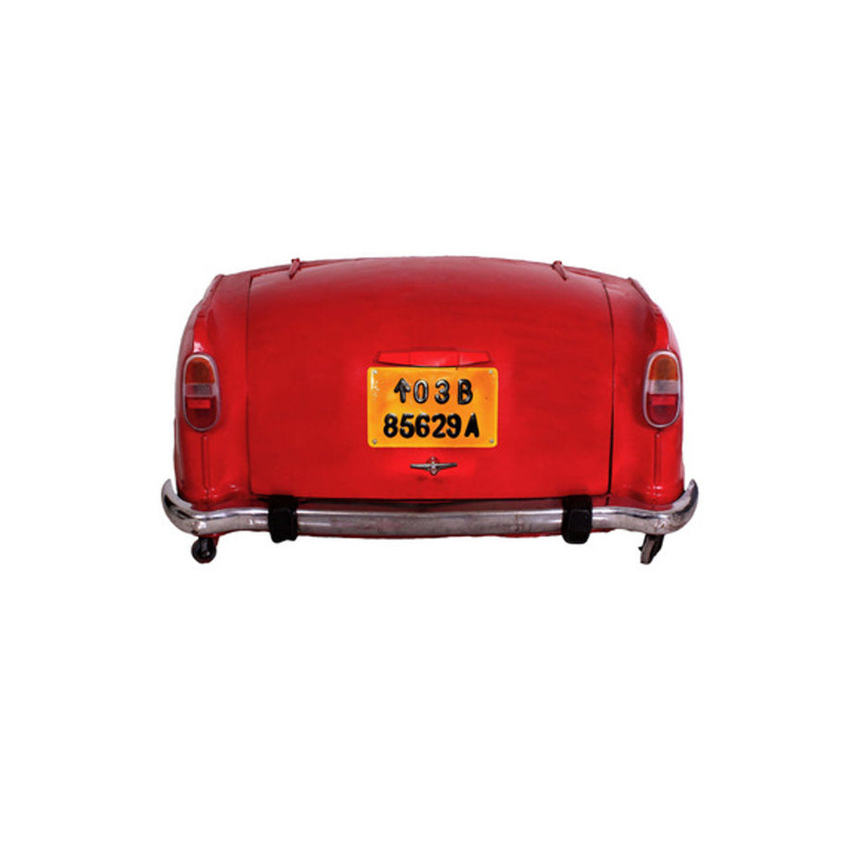 SIT Schrank THIS & THAT im Industrial Design aus Metall und Holz in Rot - Bild 1