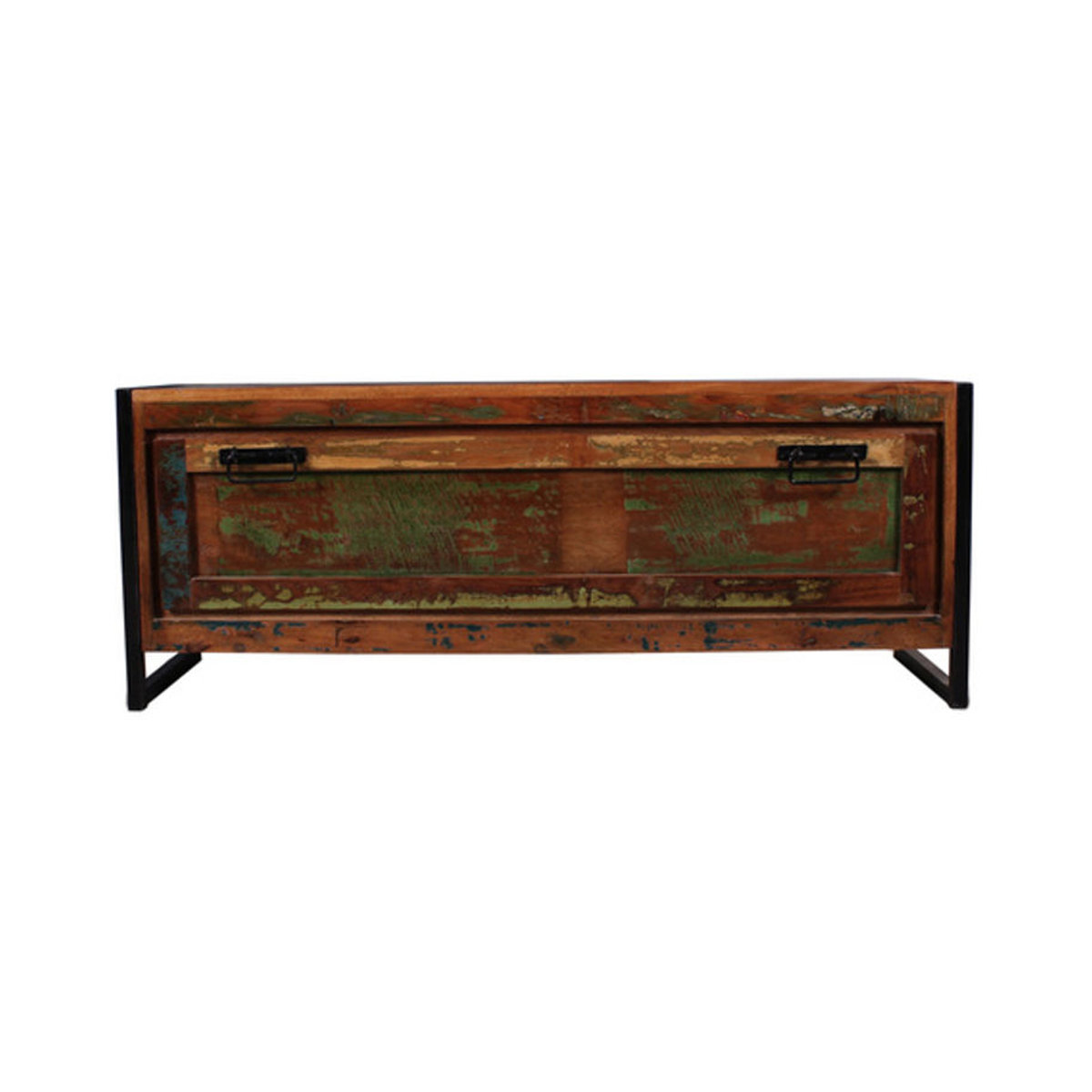 SIT Schuhschrank BALI Industrial 1-türig aus Holz und Metall in Bunt, B/T/H: 50 x 40 x 35 cm - Bild 1