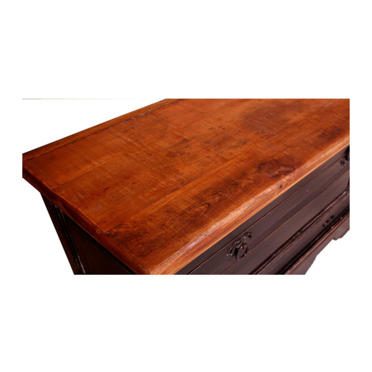 SIT Schuhschrank CORSICA aus Mangoholz und MDF, 1-türig, Schwarz/Braun, B/T/H: 85 x 40 x 45 cm - Bild 3