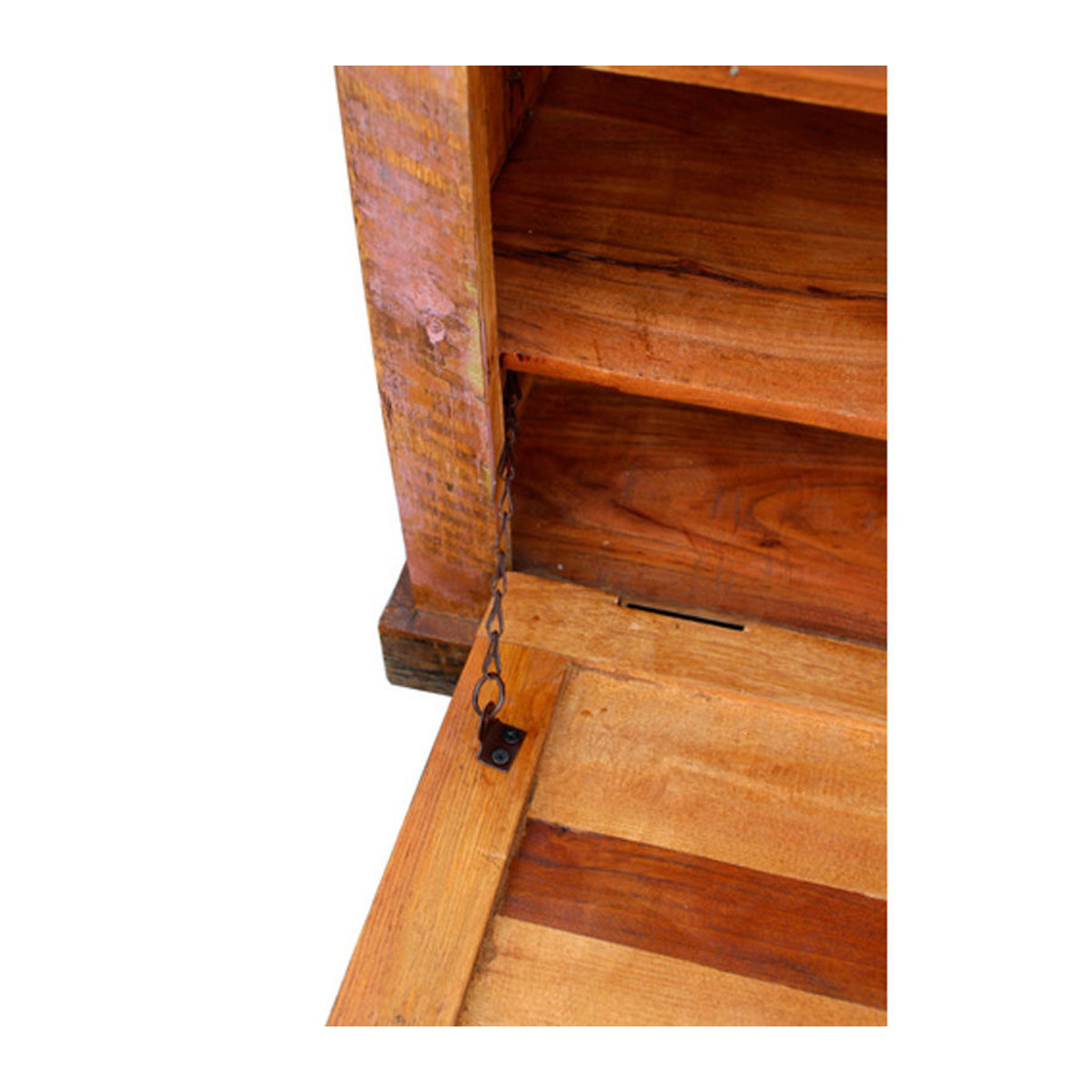 SIT Schuhschrank RIVERBOAT aus Altholz, 1-türig, bunt, B/T/H: 85 x 40 x 45 cm - Bild 1