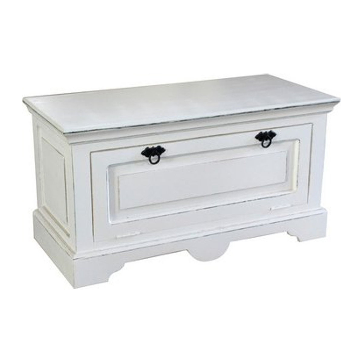 SIT Schuhschrank TOLEDO aus Mangoholz, 1-türig, Weiß, B/T/H: 85 x 40 x 45 cm - Bild 1