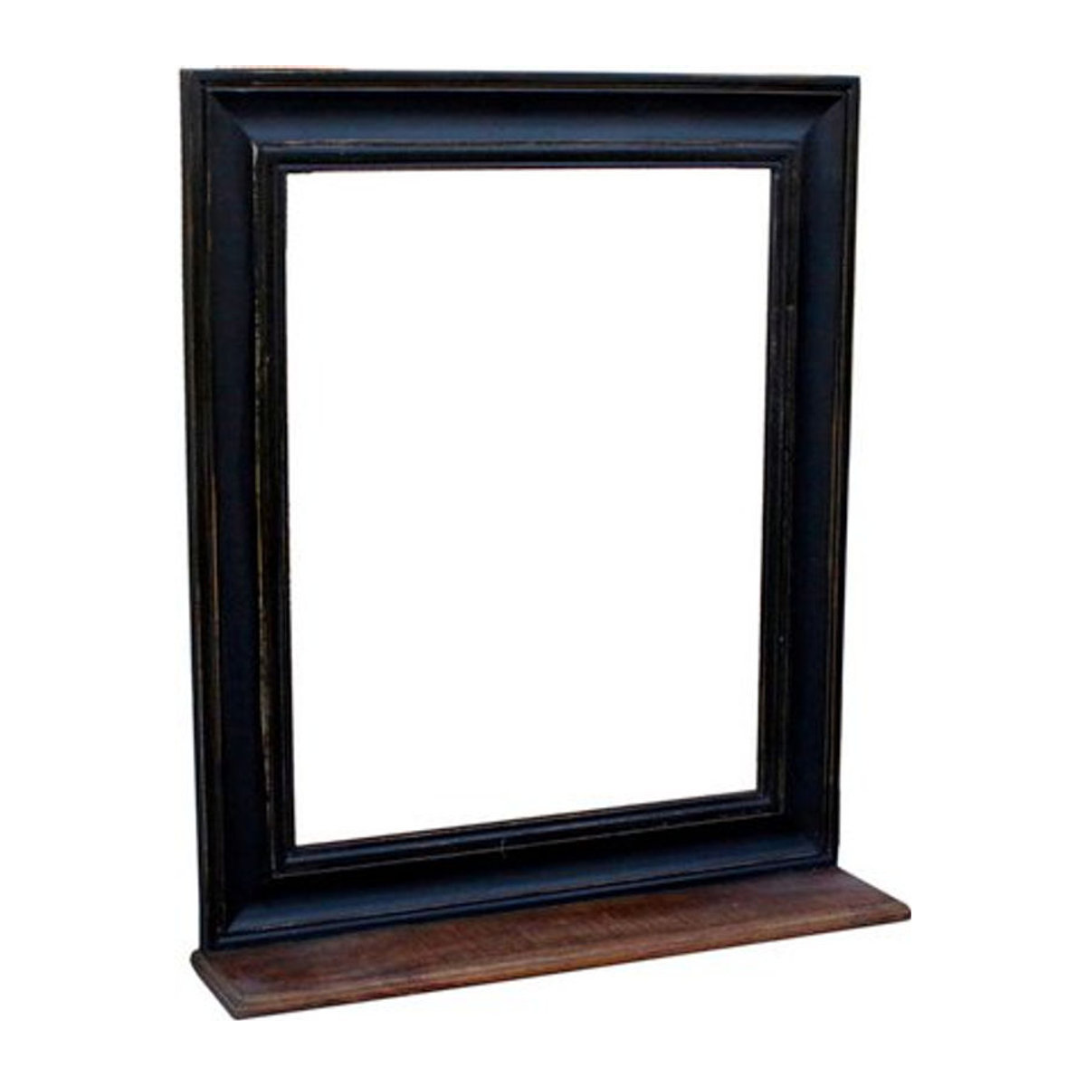 SIT Spiegel CORSICA in Schwarz, rechteckig, Wandmontage mit Ablage, B/H: 68 x 79 cm - Bild 1