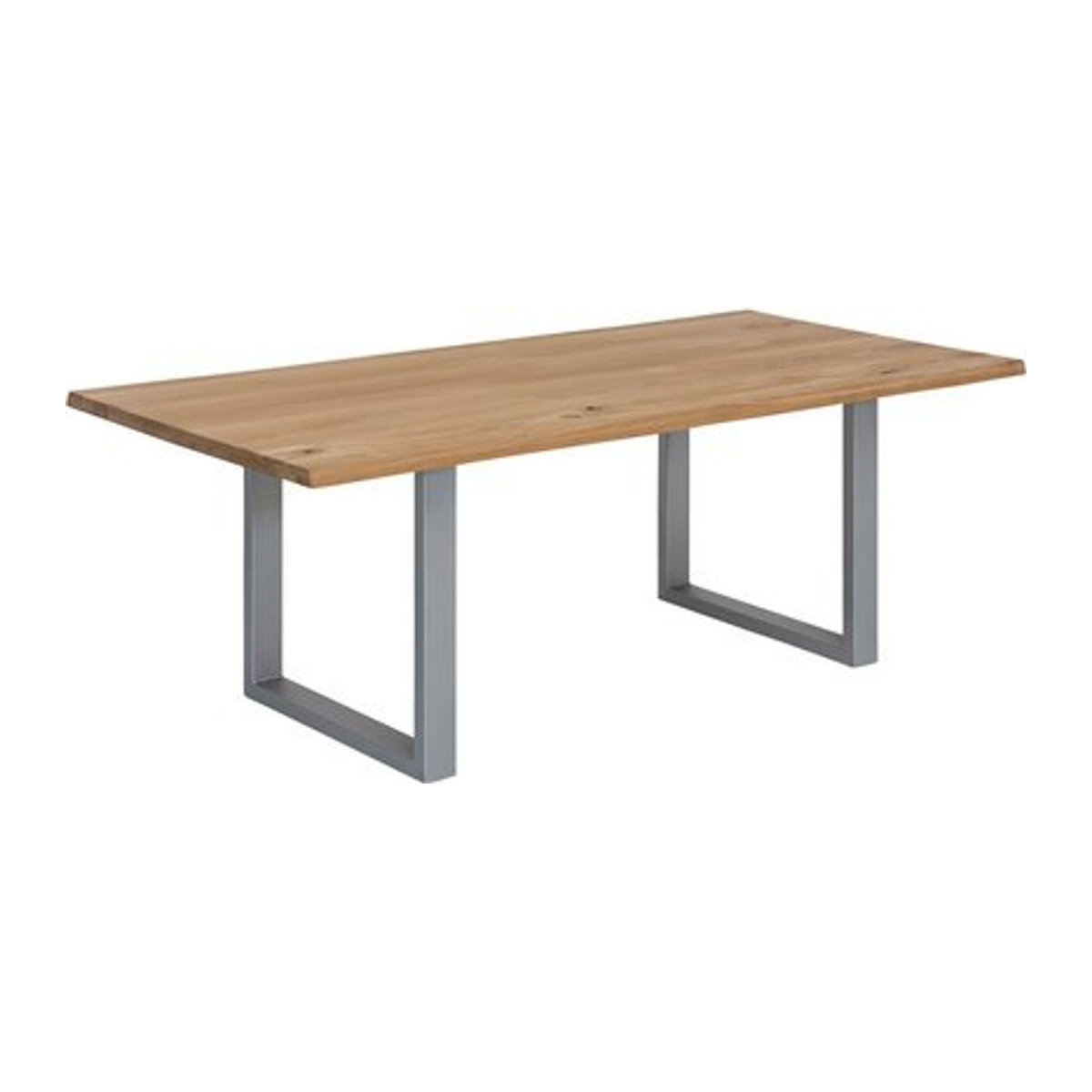 SIT Tisch Modern aus Eiche Holz und Metall in Braun, H x T: 76 x 90 cm - Bild 1