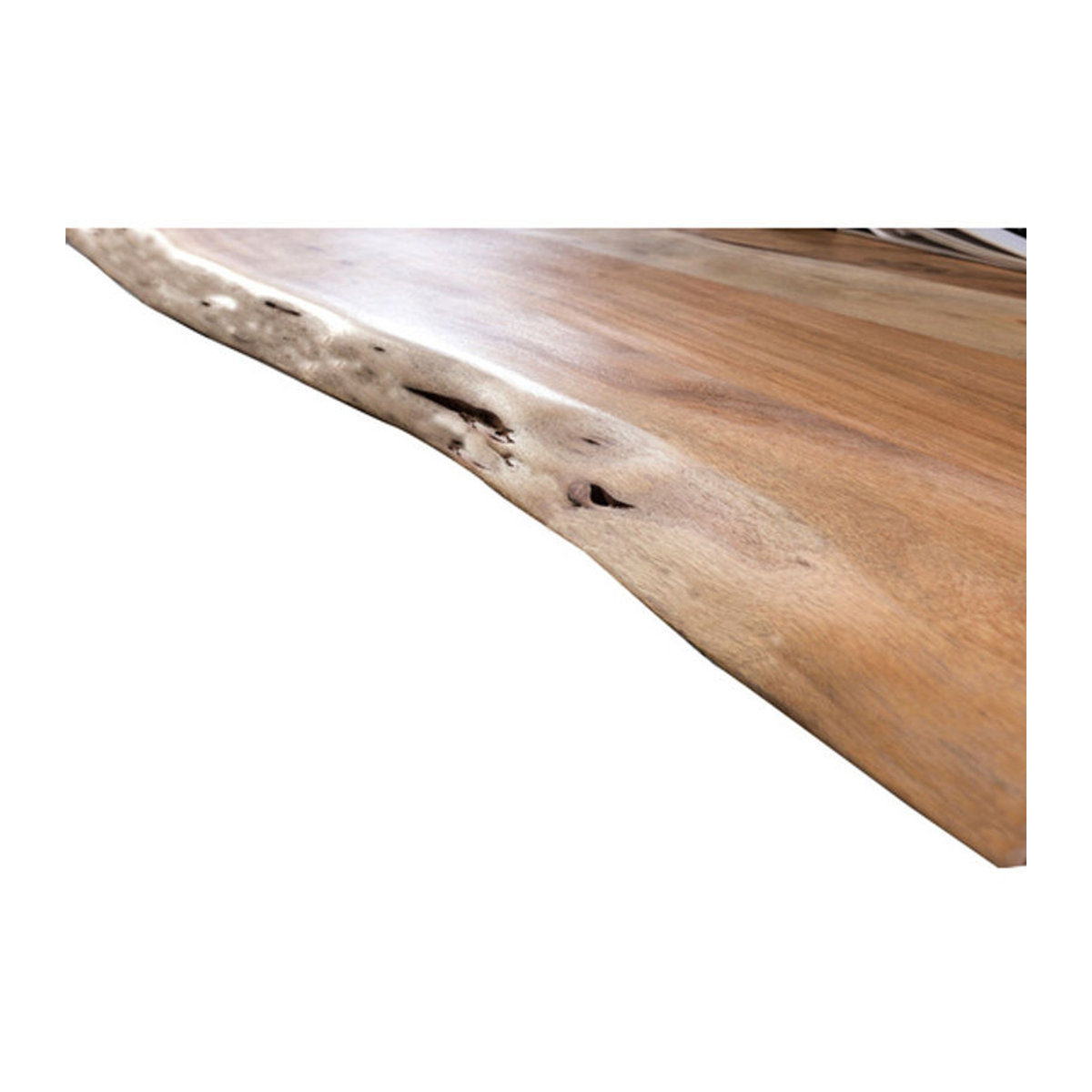 SIT Tisch TABLES & CO aus Akazie und Metall im Industrial Design, Farbe Braun, H x T: 80,5 x 100 cm - Bild 1