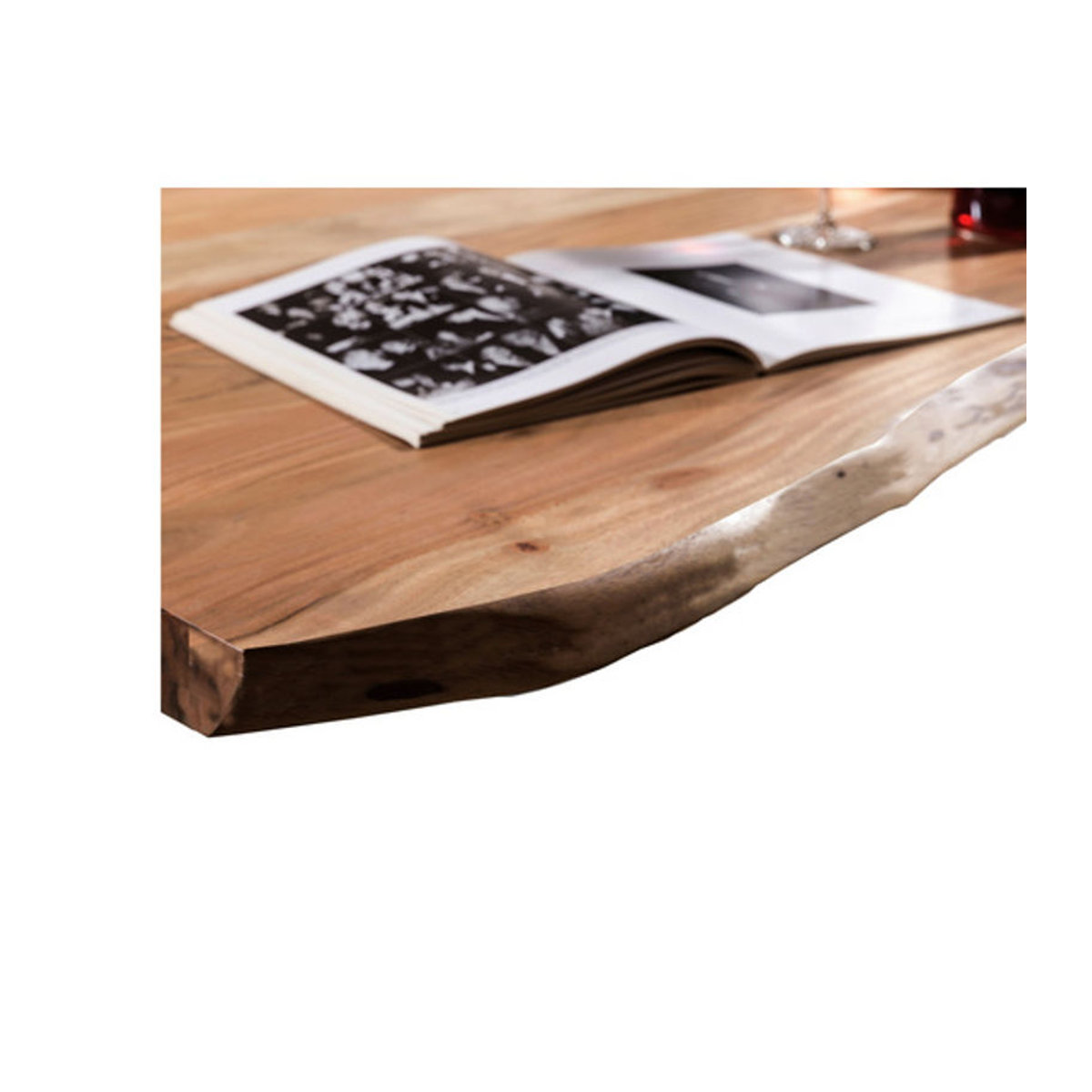 SIT Tisch TABLES & CO aus Akazie und Metall in Braun, H x T: 78,5 x 100 cm - Bild 1